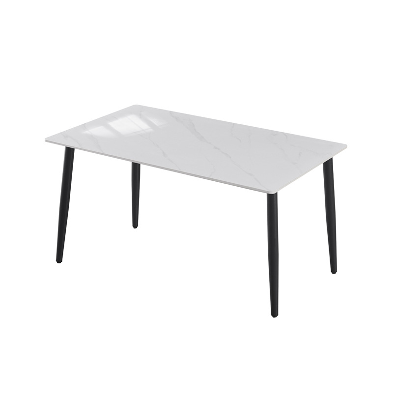 Rack negro-borde recto de jade blanco de cordero brillante