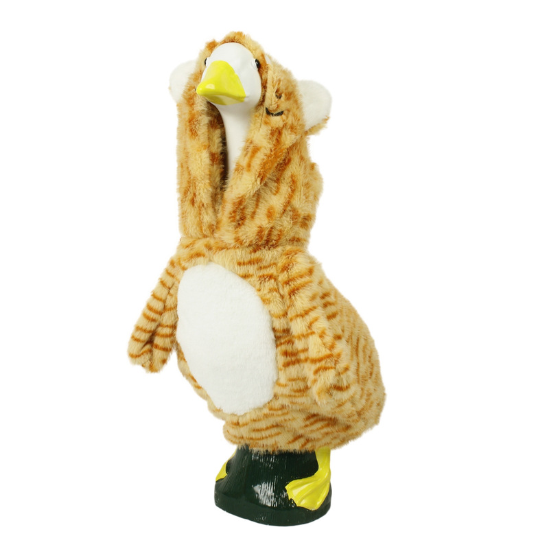 Cross-border best-selling big-eared tiger goose costume 23inch porch goose outfit set for creative courtyard decoration