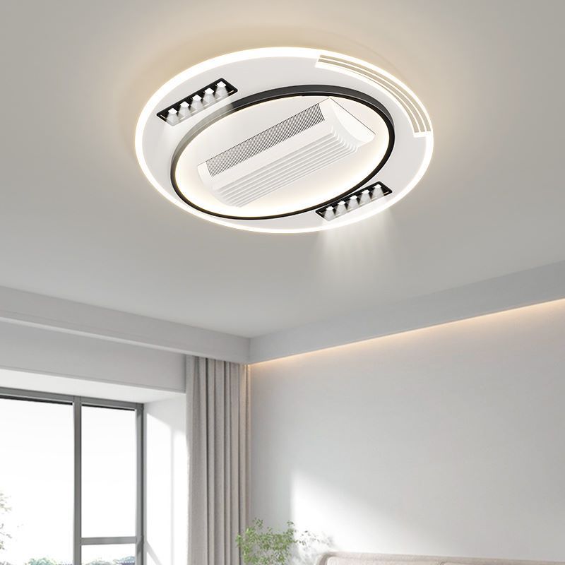 Full Spectrum Ceiling Lamp with Advanced Feel Bladeless Fan Lamp Simple Bedroom Lamp Main Light Zhongshan Home Decor Lighting