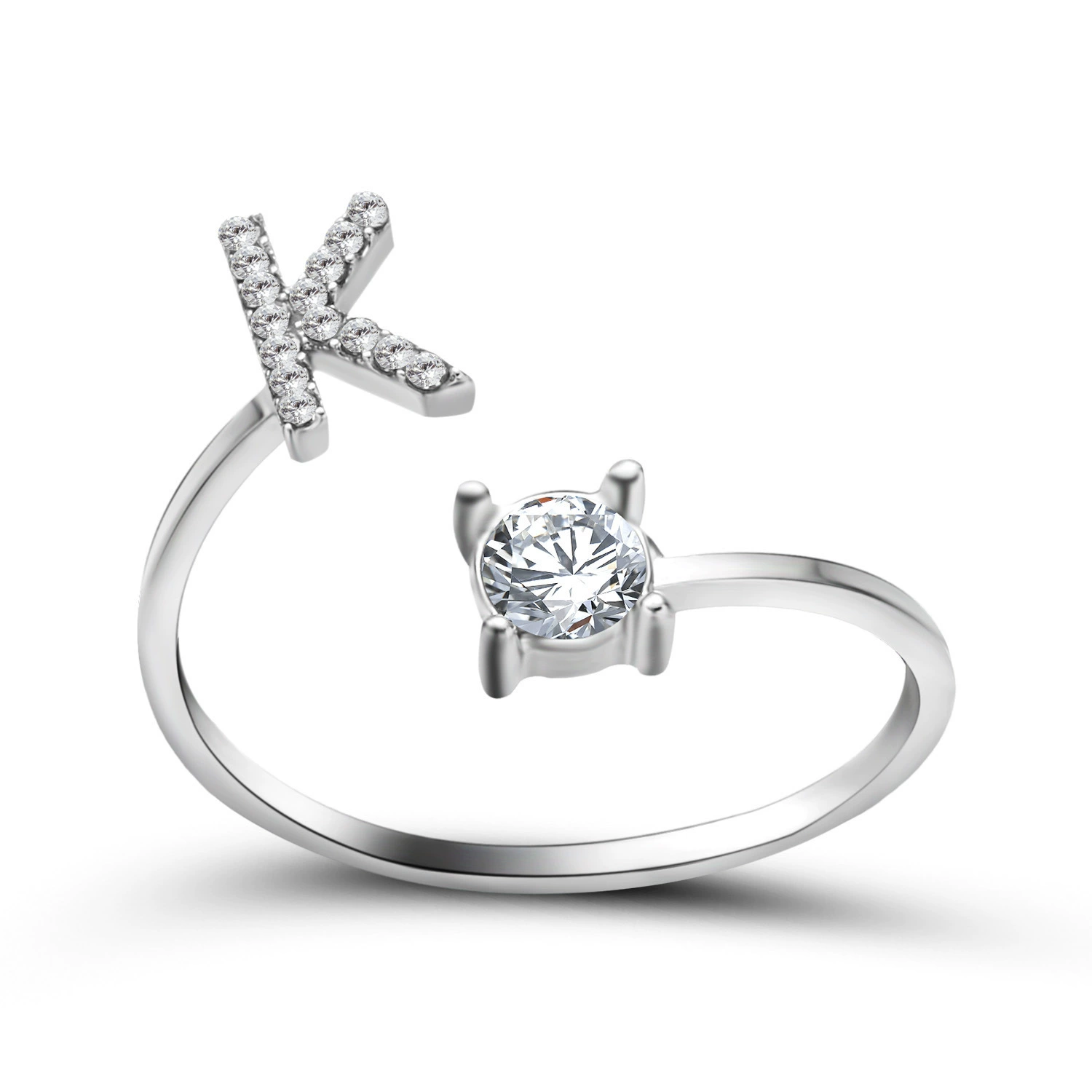 (Cross-border trading), ring, creative adjustable one size accessory with letters