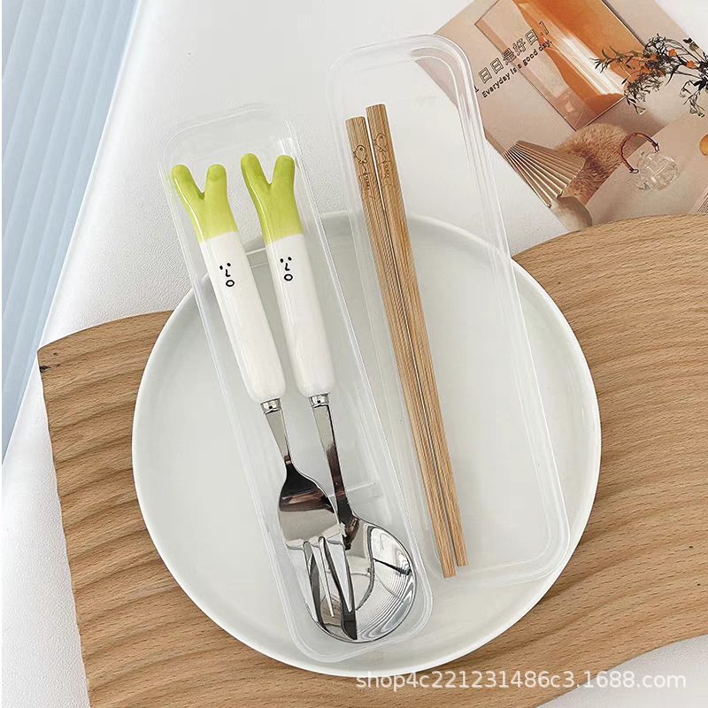 샬롯 (숟가락 포크 나무 젓가락) 저장 상자