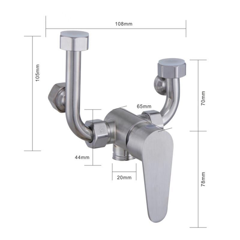 Válvula mezcladora de acero inoxidable 304 para calentador de agua eléctrico, grifo en forma de U, venta al por mayor, acero inoxidable 304 de grado de ingeniería, duradero image 8