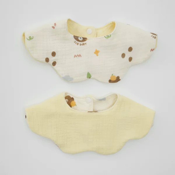 (Double-sided petal saliva towel) Orange bear