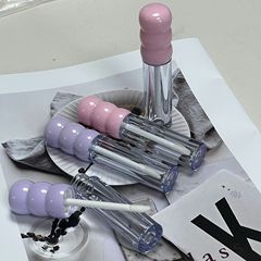 新しいかわいい多色ひょうたん蓋円管唇彩管唇釉薬瓶ロゴ卸売りスポット化粧品包装材