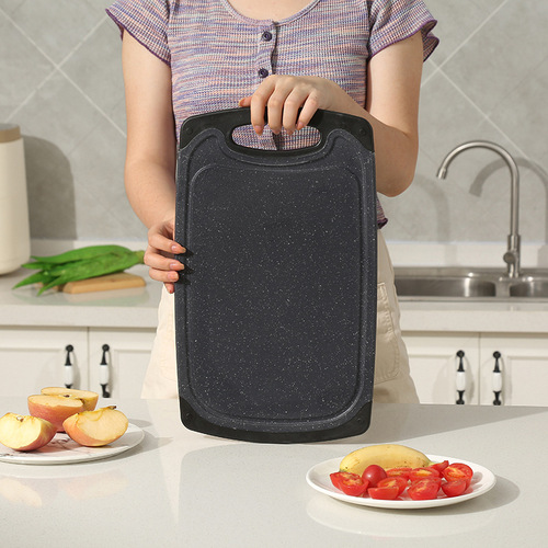 Plastic PP Vegetable Board Home Kitchen Cutting Board Imitation Marble Multi-functional Cutting Board Meat Cutting Board Fruit Knife Board Sticky Board