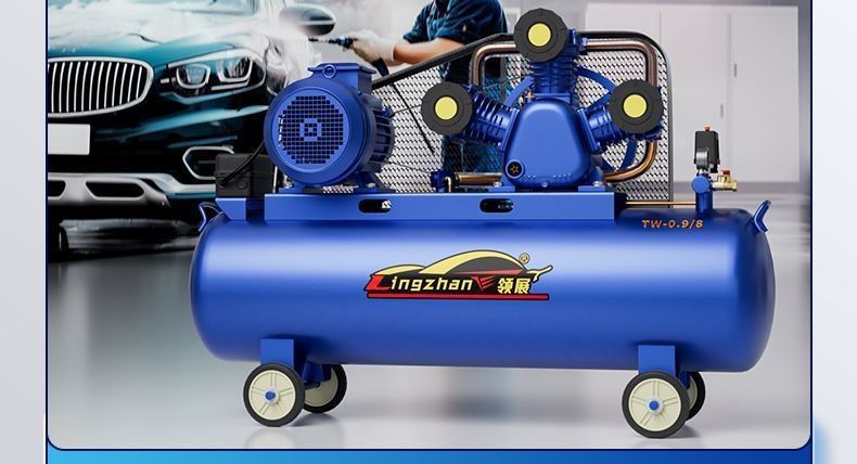 Industrial-grade air compressor, large 380V high-pressure air pump, 220V small air compressor, auto repair and painting air pump