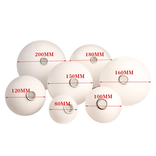 Glass shade G9 screw port milky white round ball cross-border factory white jade wash acid spherical frosted ceiling lamp glass shade