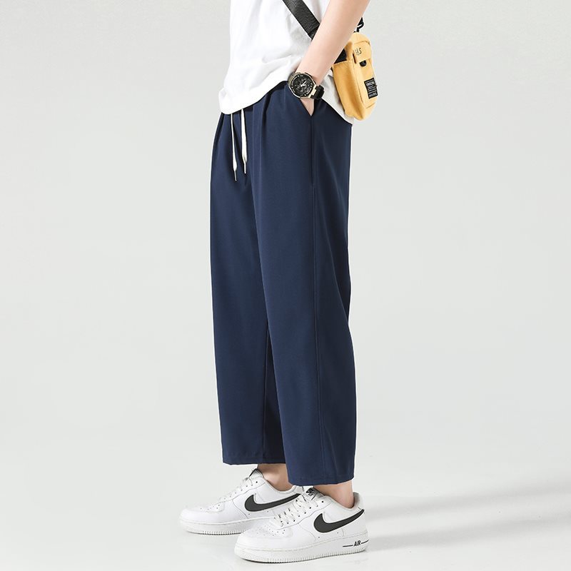 ストレートパンツ 上質感ゆったりシルエットストレートパンツ