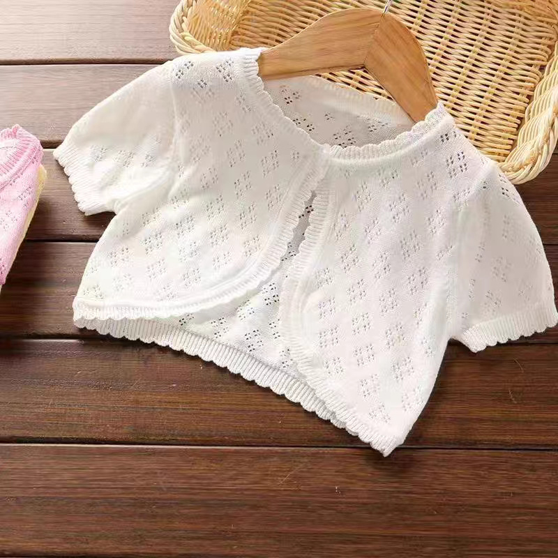 Girls' Air-Conditioning Shirt, Thin Kidsren's Shawl, Summer Outer Wear, Baby Girl's Knitted Cardigan, Sun Protection Jacket Girls' Air-Conditioning Shirt, Thin Kidsren's Shawl, Summer Outer Wear, Baby Girl's Knitted Cardigan, Sun Protection Jacket