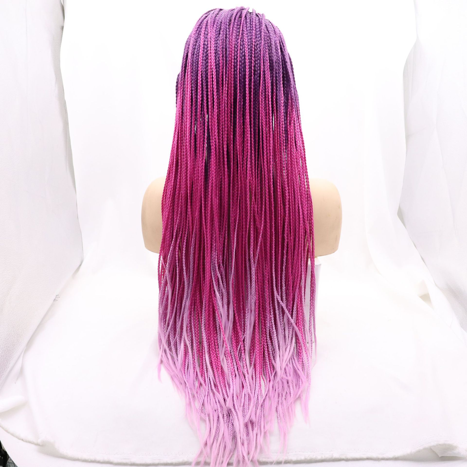 Europa y América NEWLOOK Front encaje moda nuevo cabello largo trenza peluca transfronteriza Lace Front Wigs