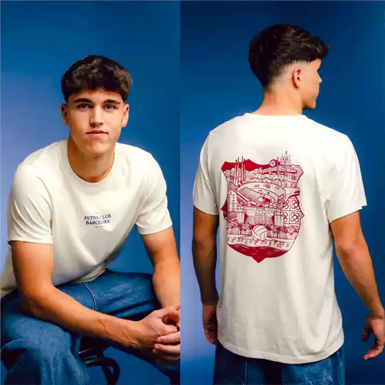 FC Barcelona 125th Anniversary La Liga Champions Same-Style Short-Sleeve Crew Neck Football T-Shirt for Yamal, Raphinha & Lewandowski