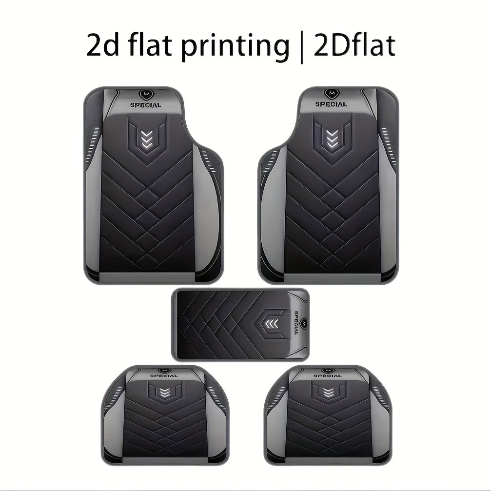 Factory Direct Delivery of Car Universal Simple Floor Mats for All Seasons, Dirt-Resistant and Wear-Resistant Five-Piece Set of Floor Mats for Wholesale Delivery