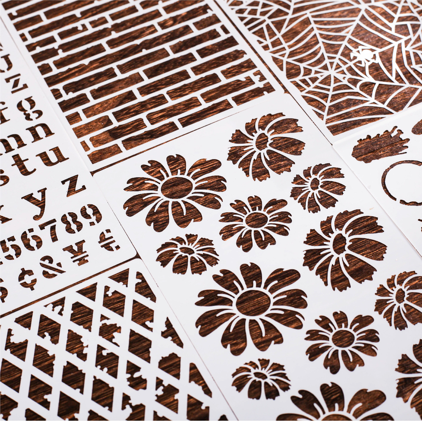 Retro Story tela de mano impresión serie tela de mano diy paisaje decoración paisaje placa de material hueco