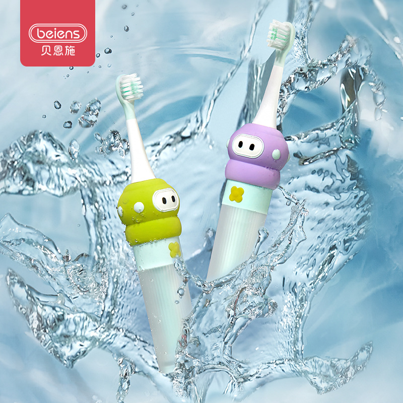 Bainshi Electric Toothbrush Kidsren's Electric Toothbrush 3 Years Old and Above 3 to 6 Years Old Kidsren's Special Fully Automatic 2-Year-Old Baby
