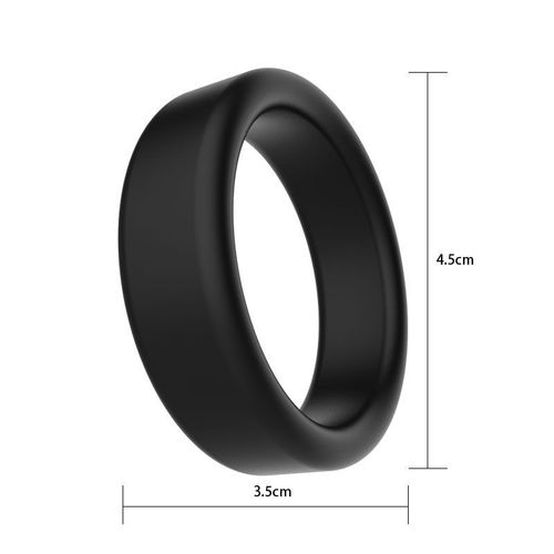 Silicone Thick Ring HS008 Male Adult Toy Black Silicone Locking Ring
