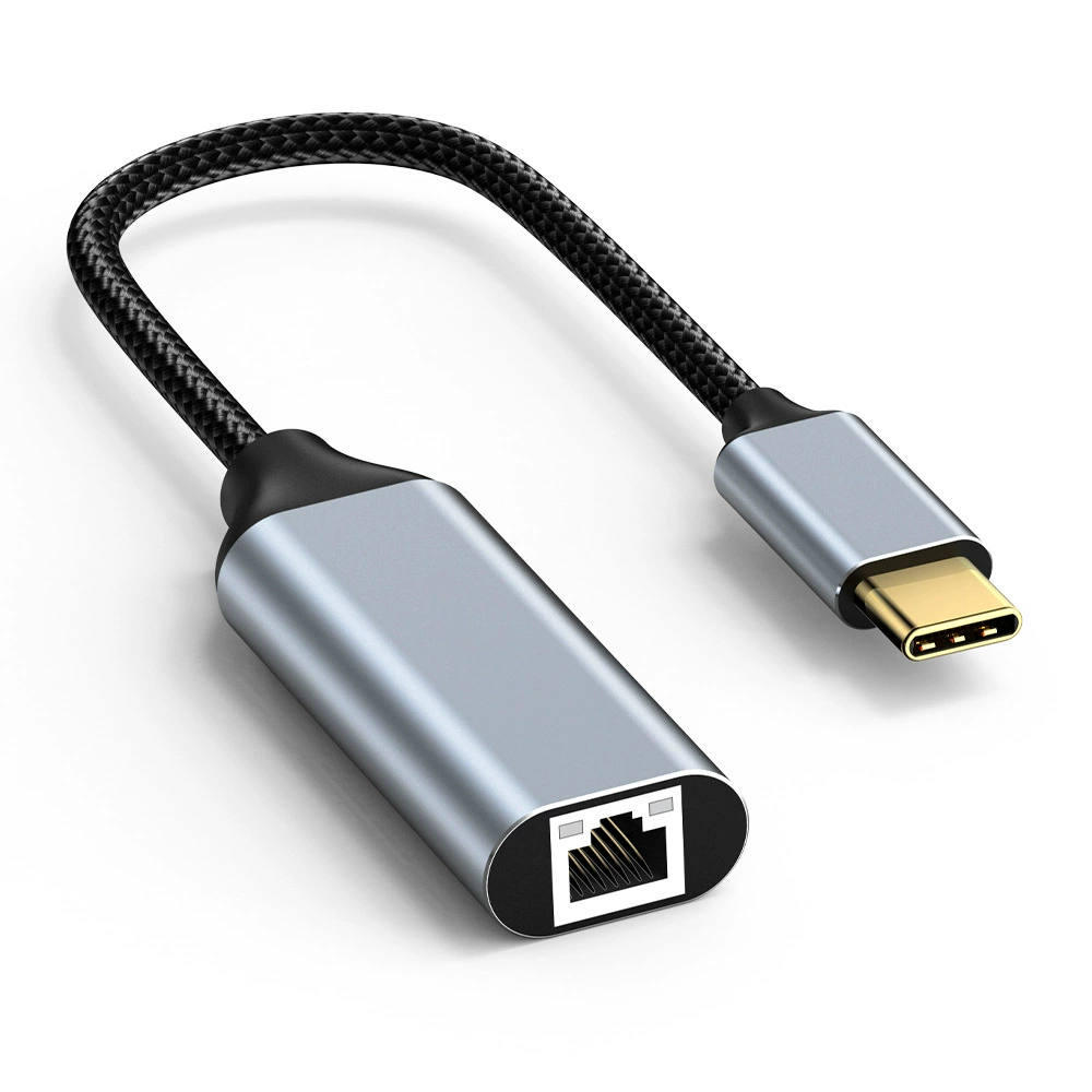 Адаптер Type-C -> гигабитный RJ45 сетевой порт, сетевая карта, алюминиевый корпус