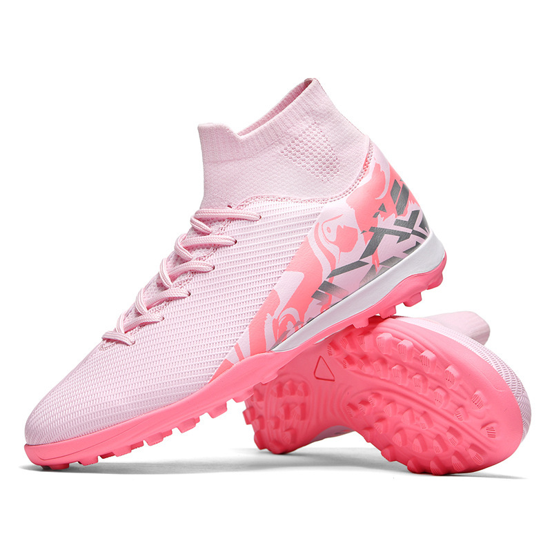 Zapatos de Fútbol de Cuello Alto Sintético y TPU, Ligero, para Césped Artificial y Natural image 6