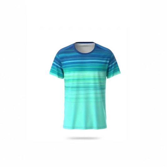 Outdoor Men's Hiking Shirt New 3D Stripe Fashion Printed Shirt Suitable for Running and Camping Short Sleeve Clothing