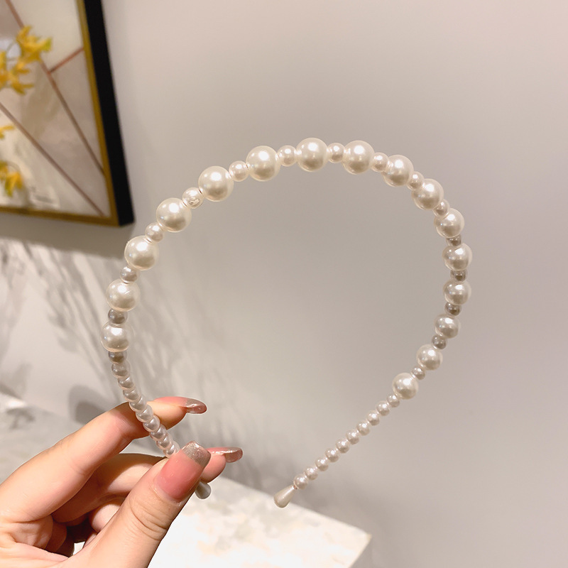 发箍女款洗脸法式珍珠头箍高级感高颅顶发卡超仙外出百搭气质头饰|undefined