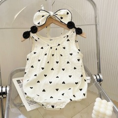 嬰兒夏裝新生兒衣服女寶寶連體衣滿月百天公主超萌包屁衣夏季