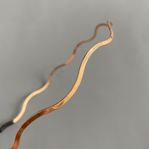 厂家直销批发多款压发洗脸发箍网红男女电镀金属波浪头箍