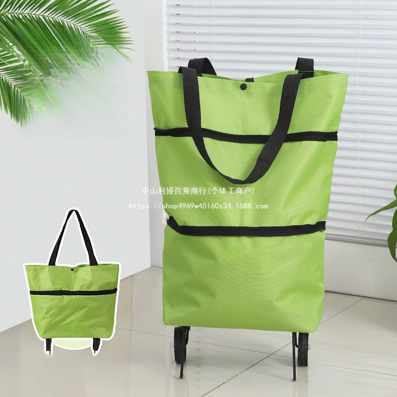 Портативная тележка для продуктов, складная тележка для покупок, легкая колесная тележка для бытовой экспресс-доставки, небольшой прицеп