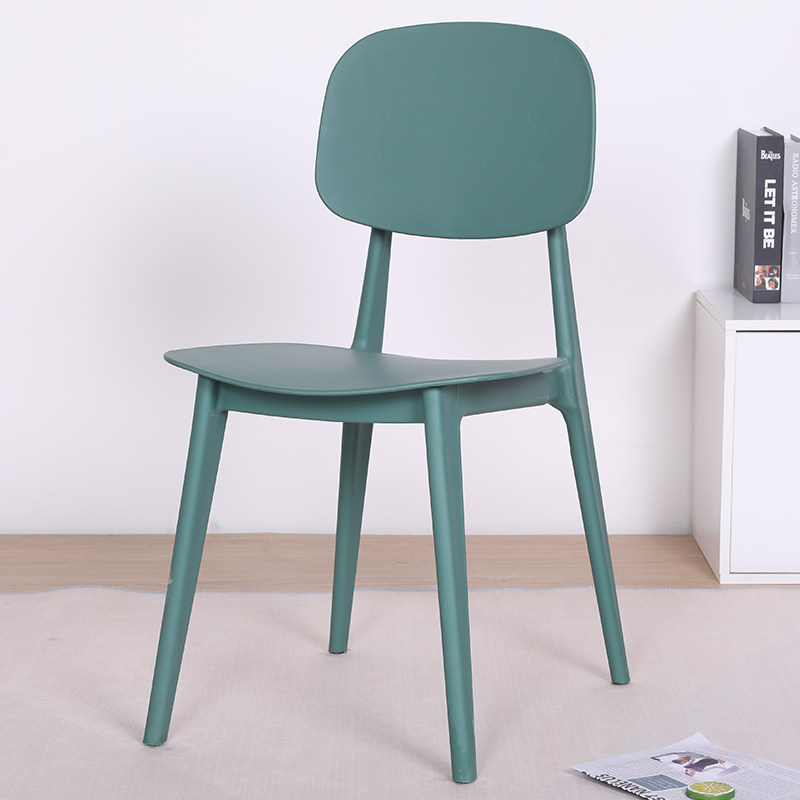 Fabricante directo de sillas de comedor nórdicas de moda ocio creativo respaldo de plástico casero silla de macarón de balcón individual