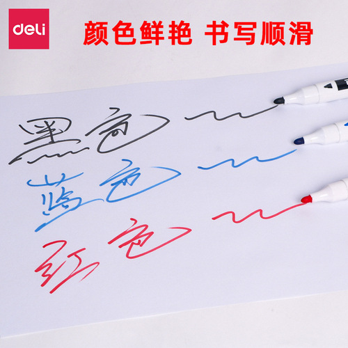 Deli S630 refillable whiteboard pen ink whiteboard pen refill liquid black red blue whiteboard pen ink wholesale