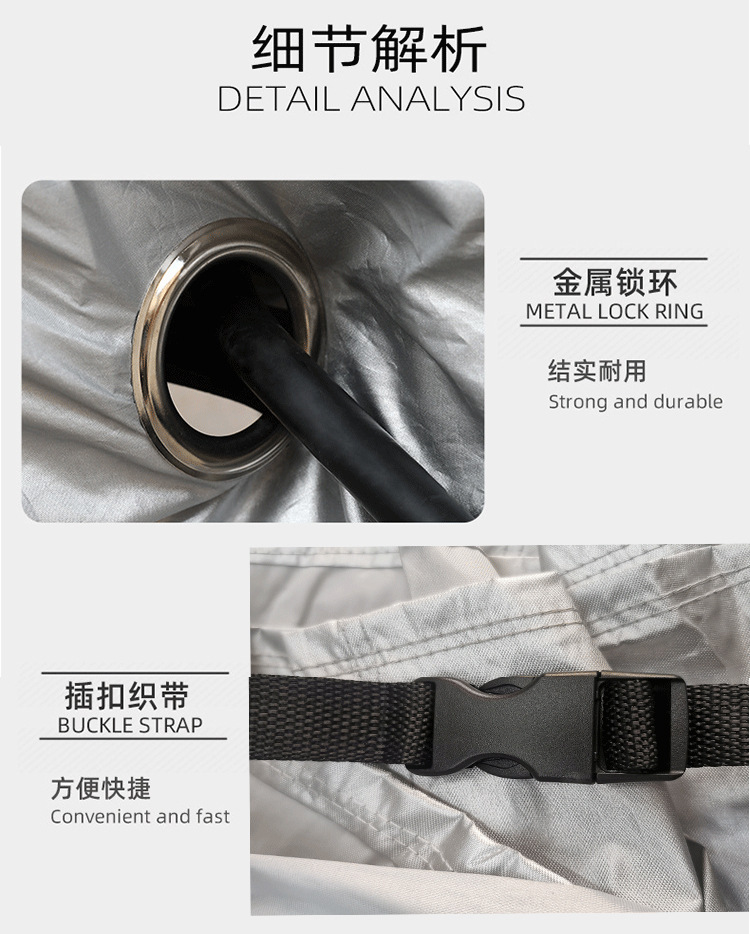 Customized Motorcycle Cover 190T/210D Motorcycle Cover, Rainproof, Sunproof, Dustproof Cover