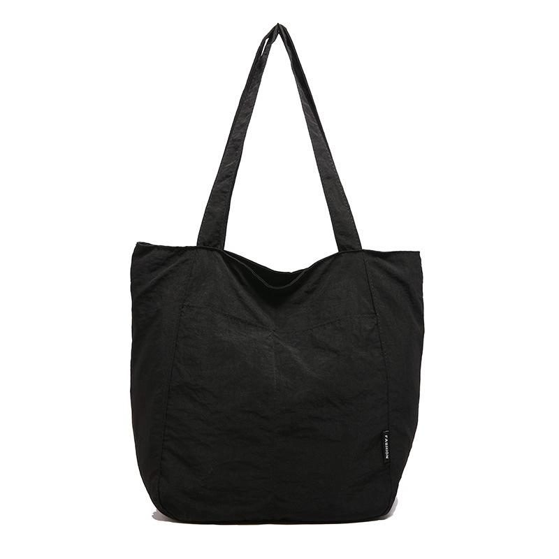 Casual japonés nylon impermeable ocio color sólido simple de gran capacidad para estudiantes de clase de viaje de hombro mochila