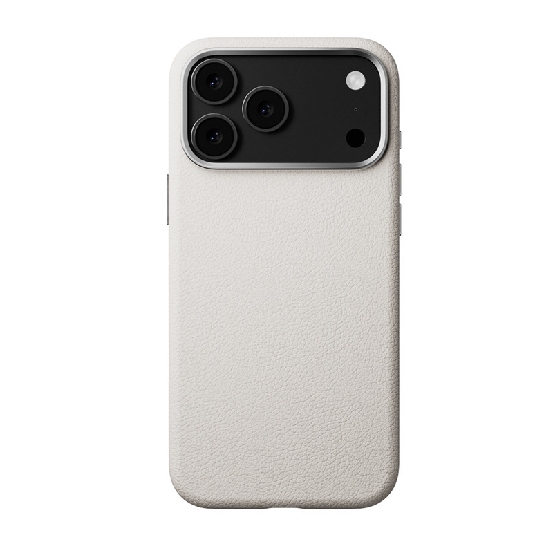 适用iPhone17一体AI素皮手机壳苹果16promax内置磁吸纯色皮革硬壳|undefined