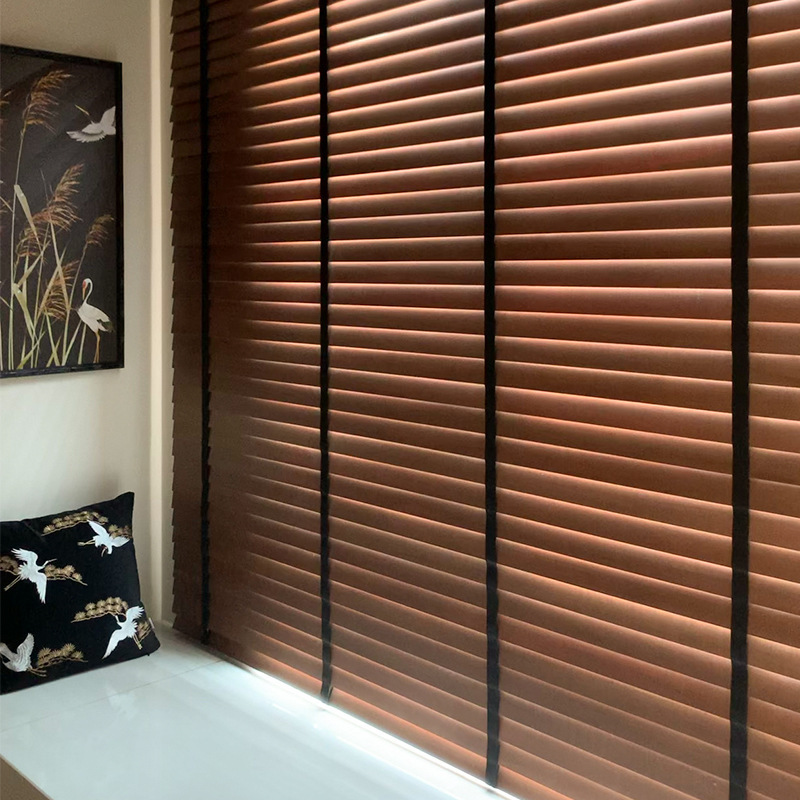 Solid Wood Blinds, Roller Blinds, Bead-Type Sunshades, New Adjustable Curtains, Office Study Blackout Factory Direct Sales