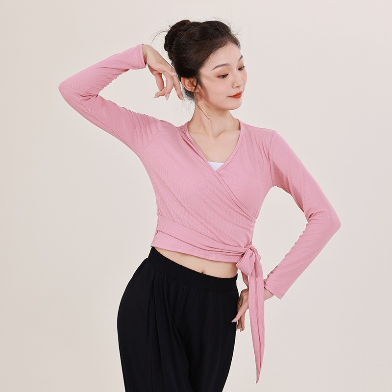 Dance Clothing for Adults, Female Teachers, Slimming Look Strappy Yoga Latin Dance Clothing, High-End Modern Dance Practice Clothing Tops