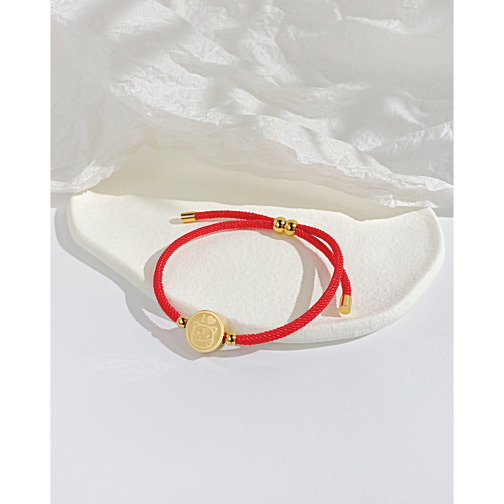 Fashion Tiger Stainless Steel Bracelets Knitting No Inlaid Stainless Steel Bracelets