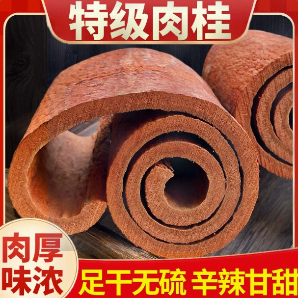 Grade oil cinnamon authentic high mountain purple oil cinnamon peeled cinnamon Chinese herbal medicine sulfur-free cinnamon powder large cinnamon tube cinnamon roll 500g