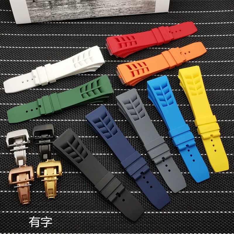 Adapt Richard Miller Richard silicone wristband rubber watch band 25mm RM53/055/011/050