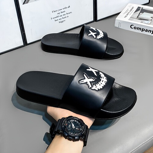 Casual Fashion Slides all Season Round Toe Slippers with