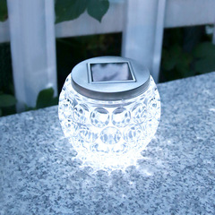Solar glass jar lamp courtyard creative starry night lamp outdoor decoration balcony starry sky wish glass bottle