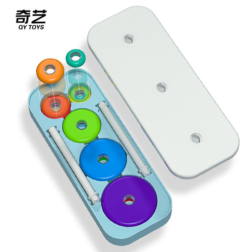 Qiyi Rainbow Hanoi Tower 8th and 10th floors children's enlightenment intellectual educational toys drop shipping