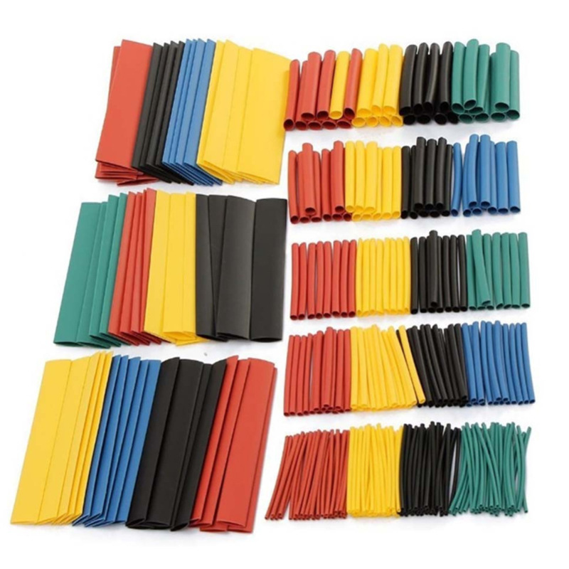 328pcs彩色热缩管袋装电线绝缘阻燃管 热缩绝缘套管 跨境专供