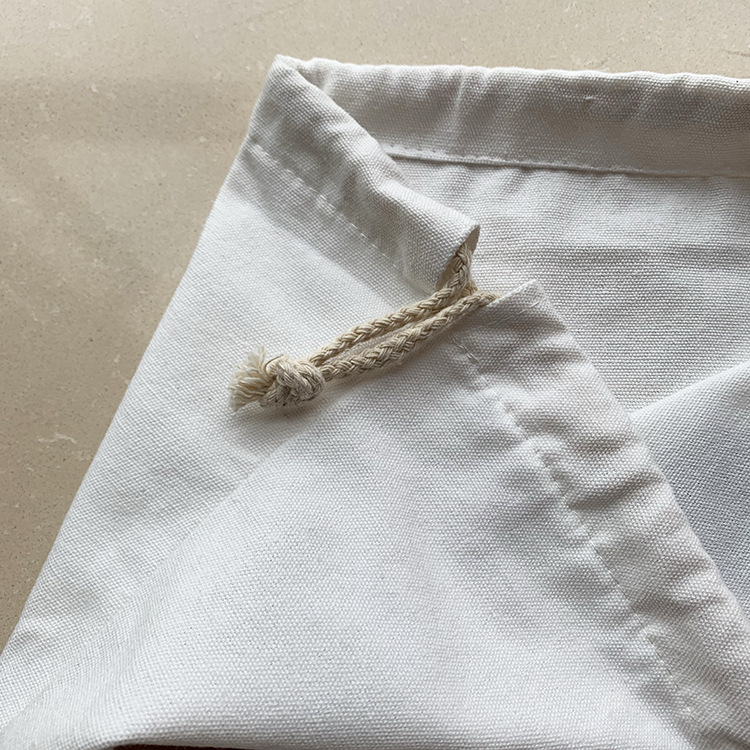 定做服装内衣白色8安帆布束口袋