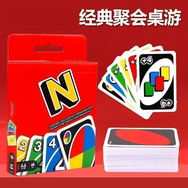 Authentic Un Classic O Red Happy Cards Multiplayer Casual Party Board Game Educational Game Toy Poker Genuine