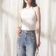 Italian ELITE nylon ELITE short slim slimming artifact fancy woven Diamond knitted vest