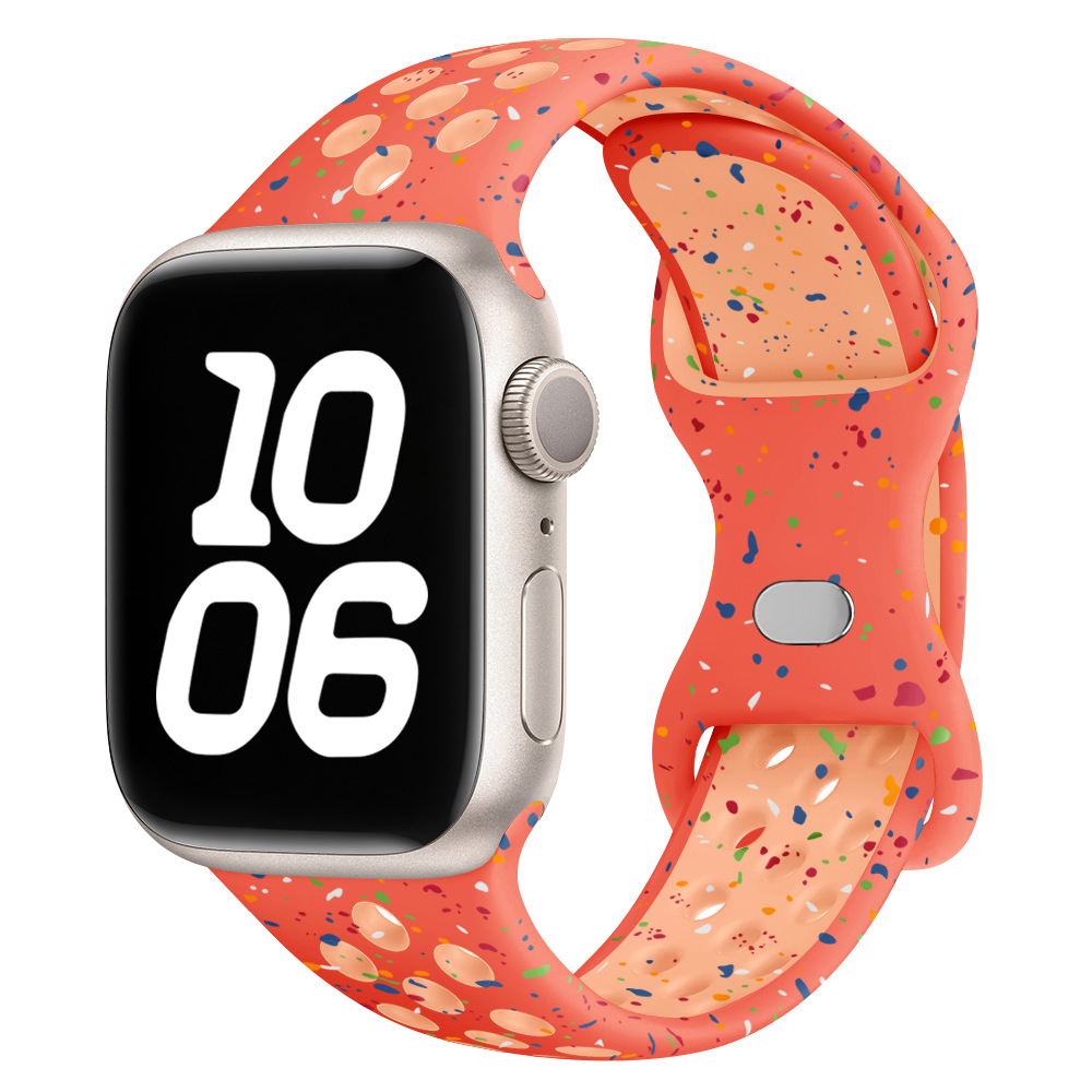 Aplicable Apple Watch98 Ultra2 Butterfly Buckle Nike Silicone New