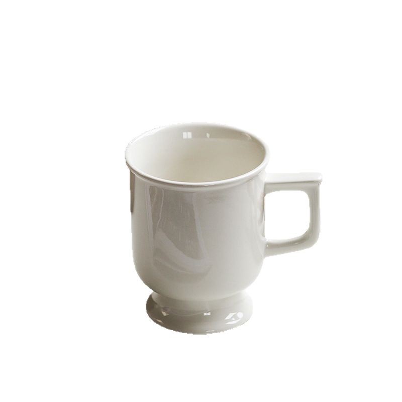 French Style Tall Coffee Latte Exquisite Afternoon Ceramic Mug Tea Vintage Water Cup_voghion.com