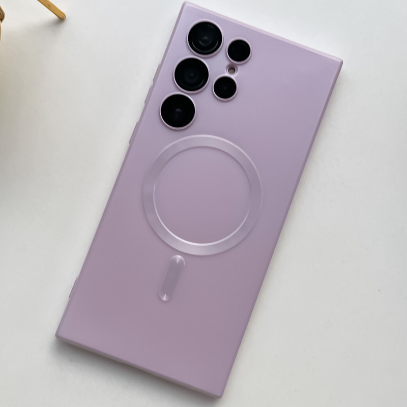 Suitable for Samsung S26Ultra Phone Case A25 Metallic Paint A54 Magnetic A14 Cross-Border S23 Soft Zflip4567