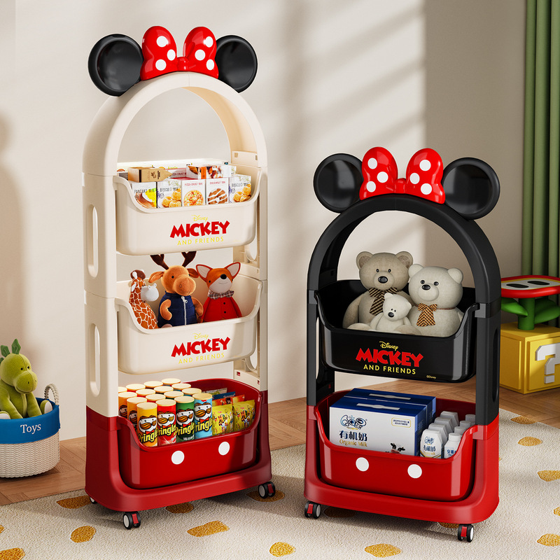 子供のおもちゃの収納ラック多層家庭用ベビー収納ラックスナックボックス収納ラックモバイル層状整理アーティファクト|undefined