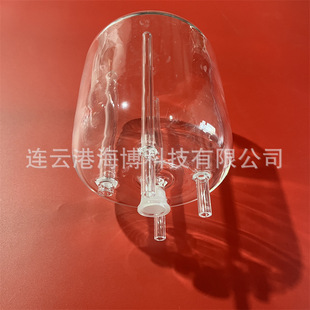 High Temperature Corrosion Resistant Transparent Quartz Glass Reactor