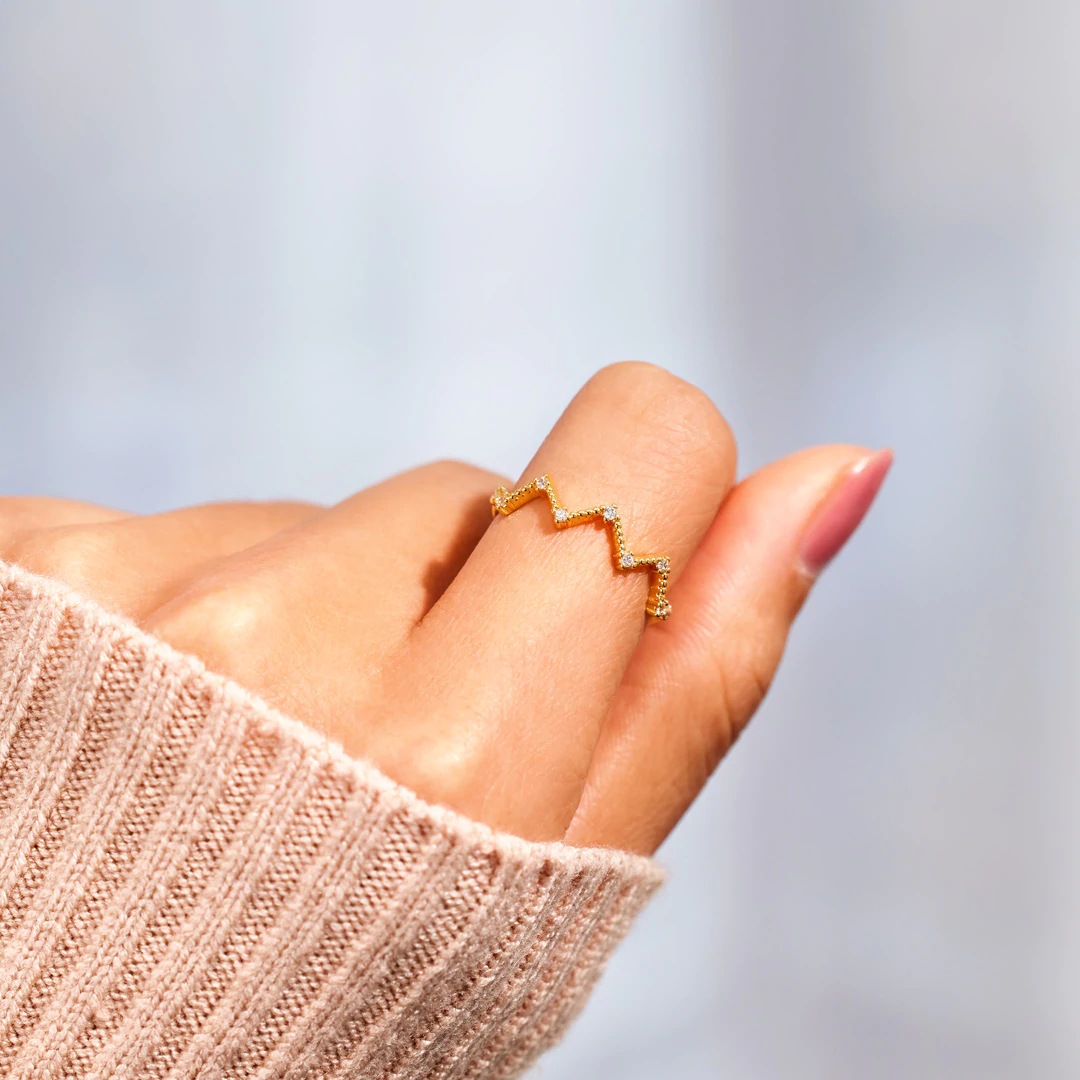 1 Piece Quantity Daily Occasion 925 Sterling Silver Zircon Geometric Rings 925 Sterling Silver Rings
