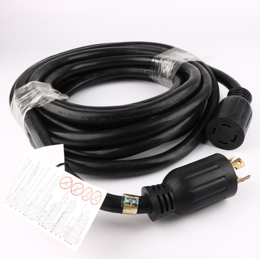 美式发电机插头线 电源线L14-30 大功率